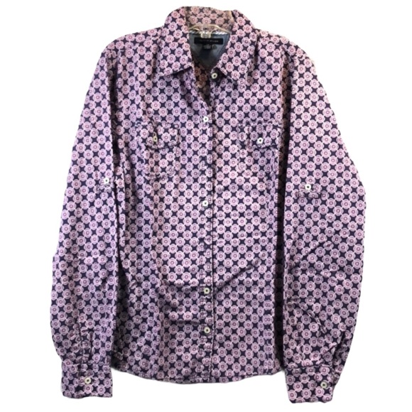 Tommy Hilfiger Purple Button Down Shirt Small - Picture 1 of 6